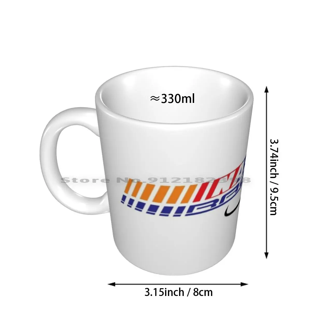 Racing Logo Fanart Ceramic Mugs Coffee Cups Milk Tea Mug Race Racetrack Cup Series American Racing Daytona Racing Car Indy