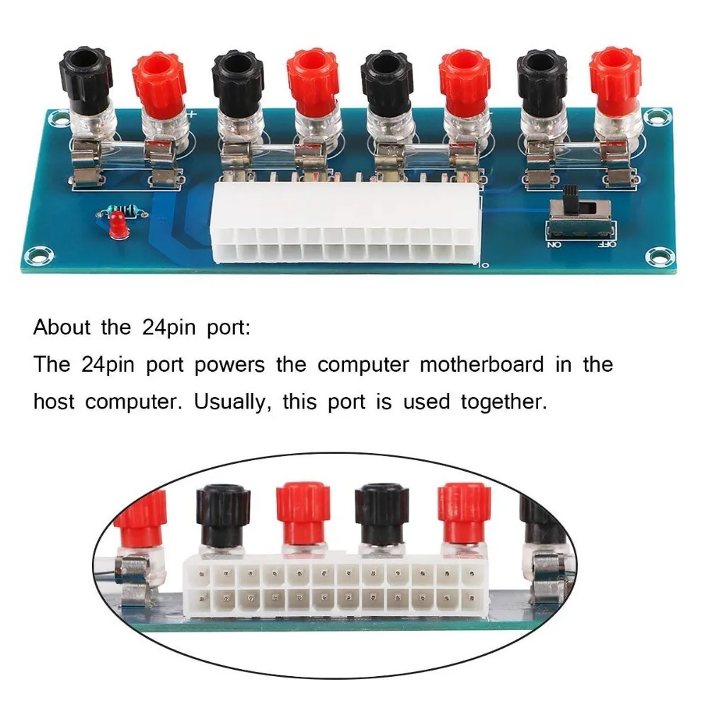 XH-M229 ATX Để Bàn Khung Xe Điện Miếng Dán Cường Lực Các Module Lấy Nguồn Điện Đầu Ra Dẫn-Đĩa