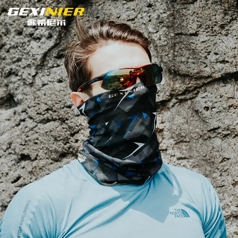 

Summer Men's Changeable Headscarf Outdoor Riding Sunscreen Collar Scarf Women'sThin And Breathable Fashion Outdoor Equipment2021