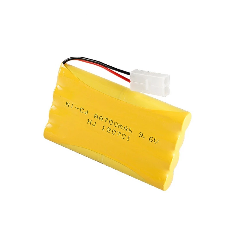 Upgrade 9.6v 700mah NiCD Battery + charger For Rc Toys Cars Tanks Trucks Robot Gun Boat AA Ni-CD 9.6v Rechargeable Battery Pack