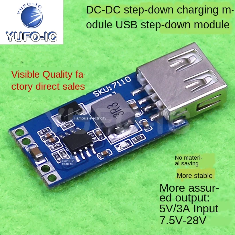 Freies Schiff 1PCS USB Schritt-down Power Supply Module 9V/12V/24V Gehen 5VDC-DC Buck auf-Board Lade Ladung 3A Ausgang