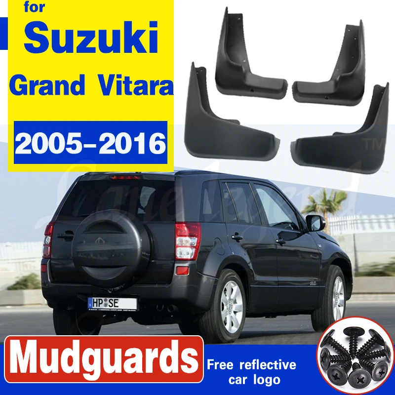 4pcs/set car Mud Flaps Mudguards For Suzuki Grand Vitara / Edcudo (JT) 2005-2016 Splash guards 2010 2011 2012 2013 2014 2015