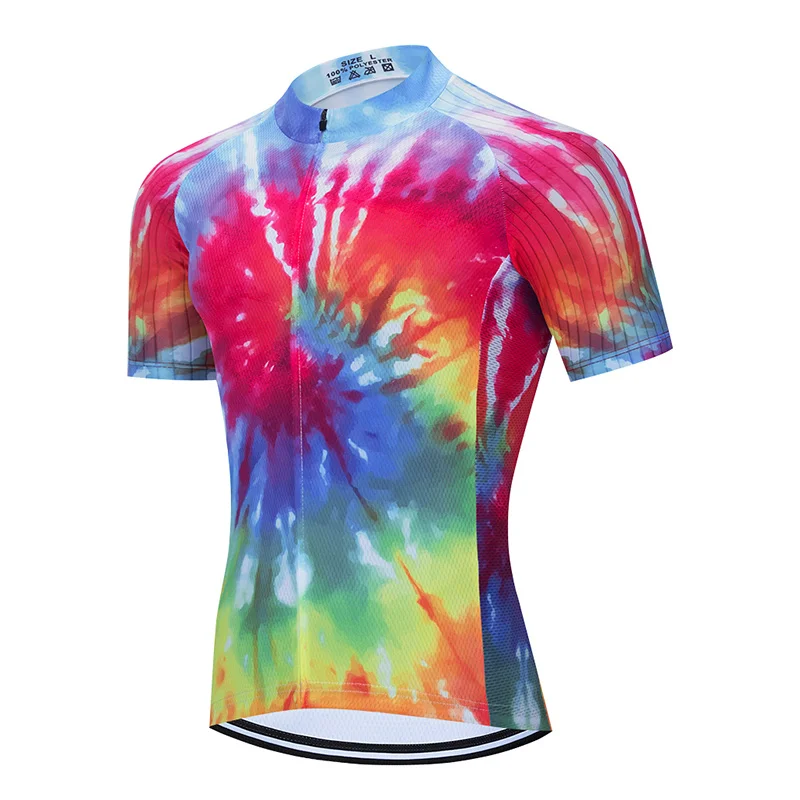 2023 TEAM Cycling Jersey Mountain Clothing Color Graffiti Quick Dry MTB Uniform Bicycle Clothes Breathale Men’s Cycling Clothin