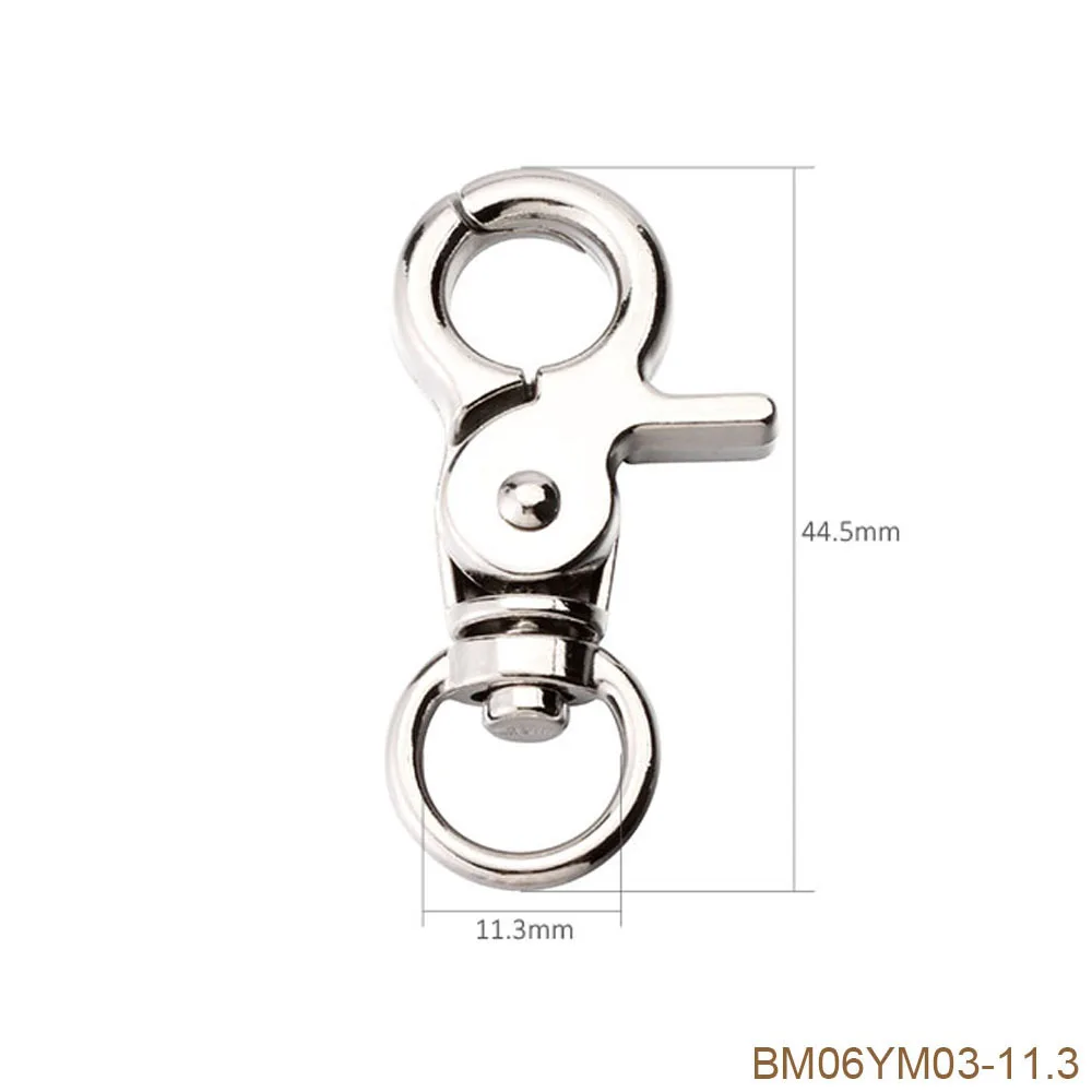 PARETO 20Pcs 44.5mm Swivel Trigger Clips Snap Hooks Lobster Clasp for Keychain Bag DIY Craft Key Buckle Bm06ym03-11.3