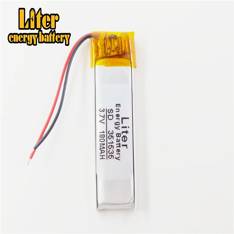 

351535 3.7V 180mah Lithium polymer Battery For MP3 MP4 MP5 GPS Digital Products