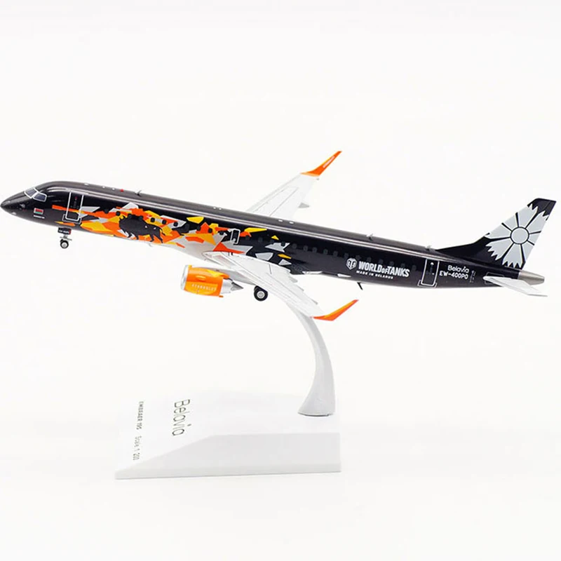 

Diecast 1:200 Simulation Belarusian Airlines Passenger Aircraft Emb-190 EW-400PO Alloy Airplane Model Collectible Gift