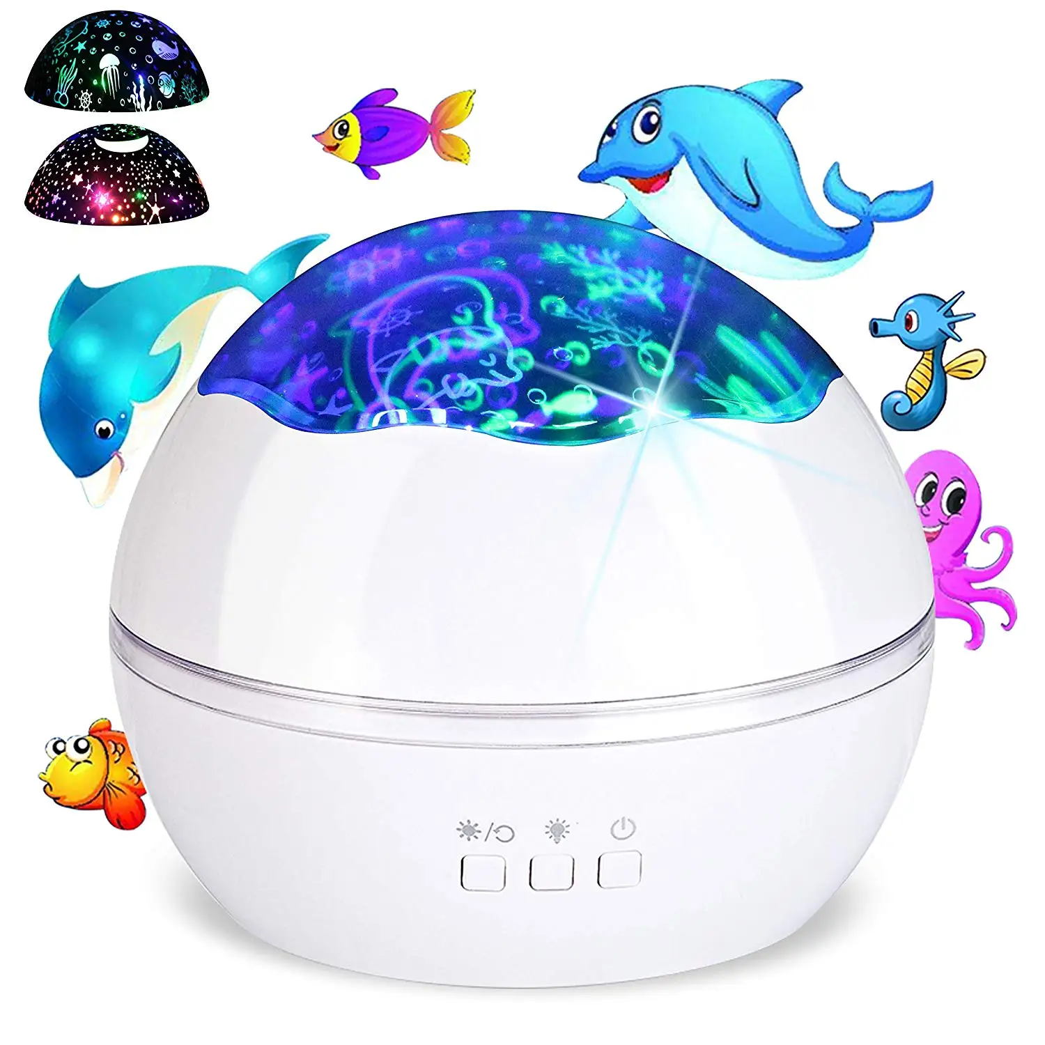 Ball Star Sky Projector Night Light For Home Party Decor Projection LED NightLight Undersea World Colorful Starry Sky Projector