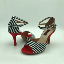 Latin dance shoes for woman ballroom salsa shoes tango shoes & wedding shoes 6237BWS low heel high heel available