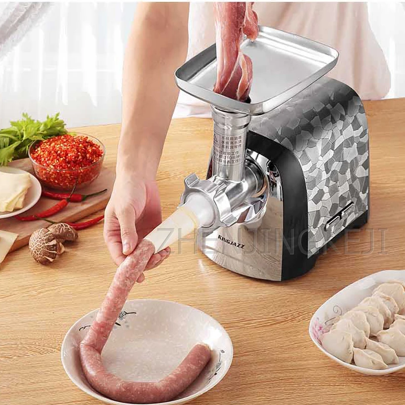 Household Stainless Steel мясорубка High Power 500W Electric Meat Grinder Garlic Twisted Stuffing Small Commercial Enema Machine