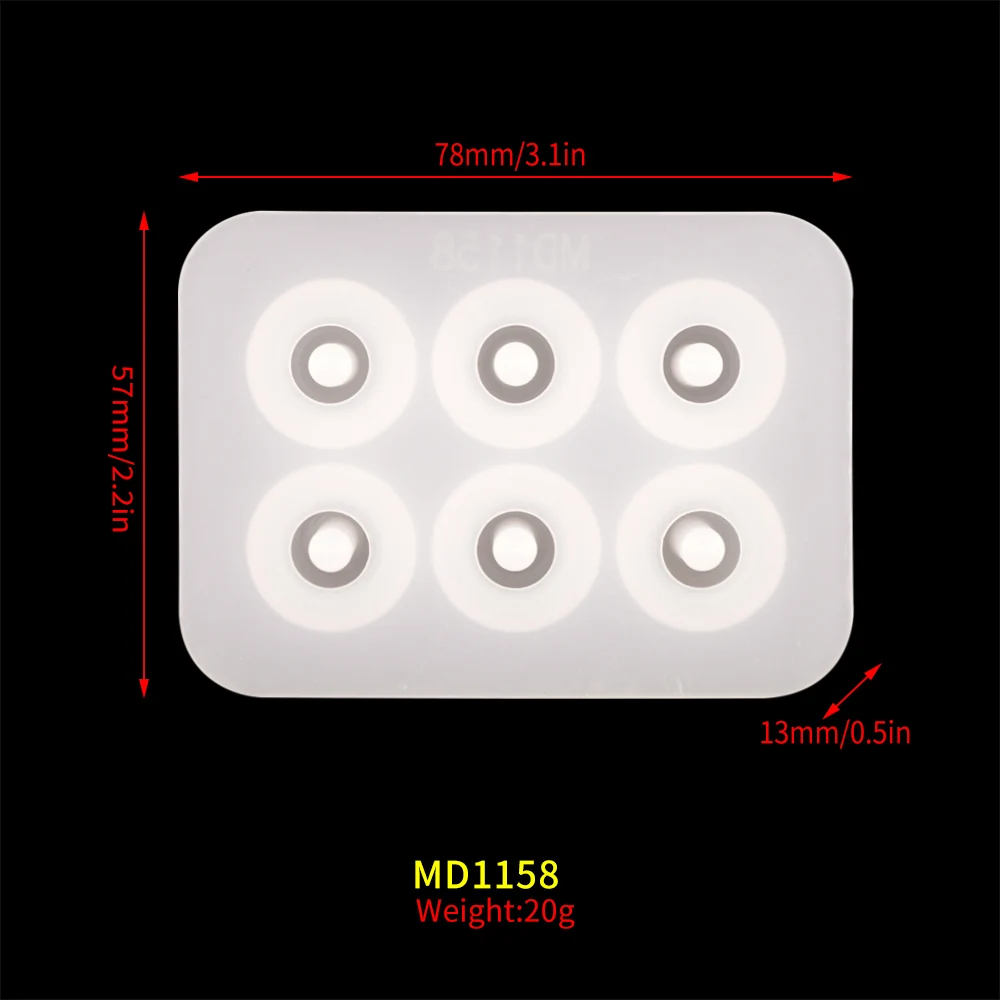 DM186 Bead Bracelet Resin Mold Earrings Pedants Silicone Ball Mould For UV Epoxy Resin Jewelry Tools молды для эподной смолы - Image 3