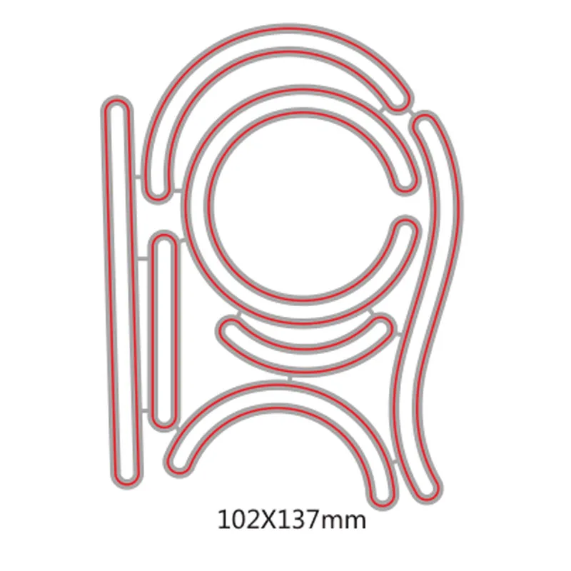 Irregular Track Scratch Shape Metal Cutting Dies Stencil For DIY Crafts Paper Cards Album Scrapbooking Template Die Cut 2019