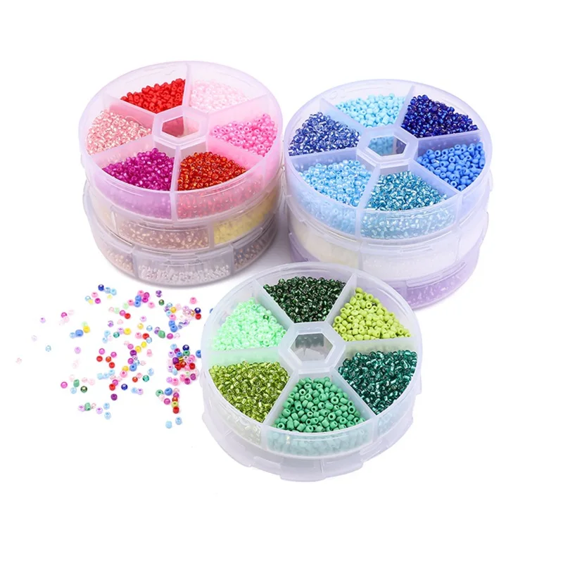 2/3MM Charm Glass Seed Beads Set In Box For Ring Jewelry Making DIY Accessories Japanese Miyuki  Weaving Bead Kit Bracelet Maker