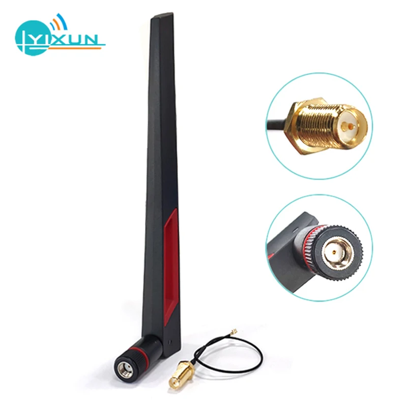 

WIFI Antenna Set 2.4Ghz 5Ghz 5.8Ghz Signal Booster Antenna IPX To RP SMA Female Cable 15cm Antenna For Amplifier WLAN Router