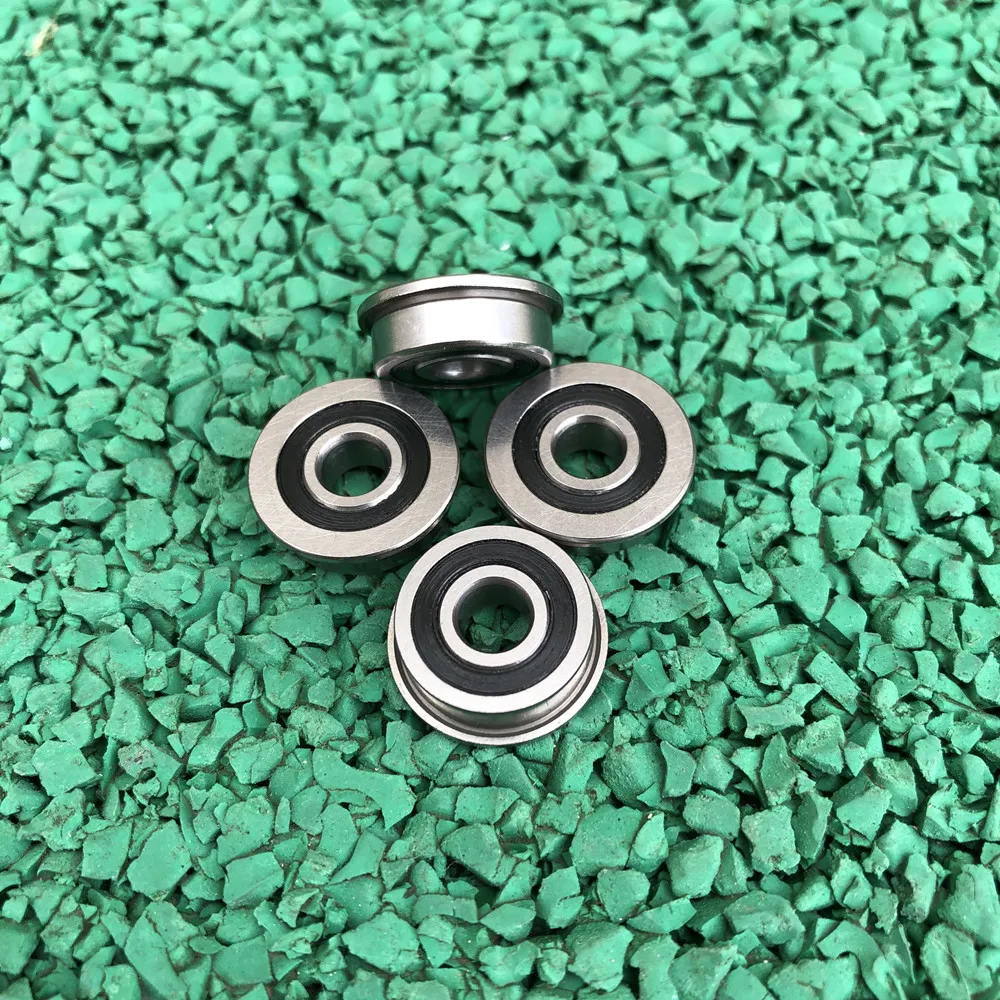 50pcs/100pcs F695-2RS Bearing 5*13*4 mm ABEC-1 Flanged Miniature F695 RS Ball Bearings F695RS For VORON Mobius 2/3 3D Printer