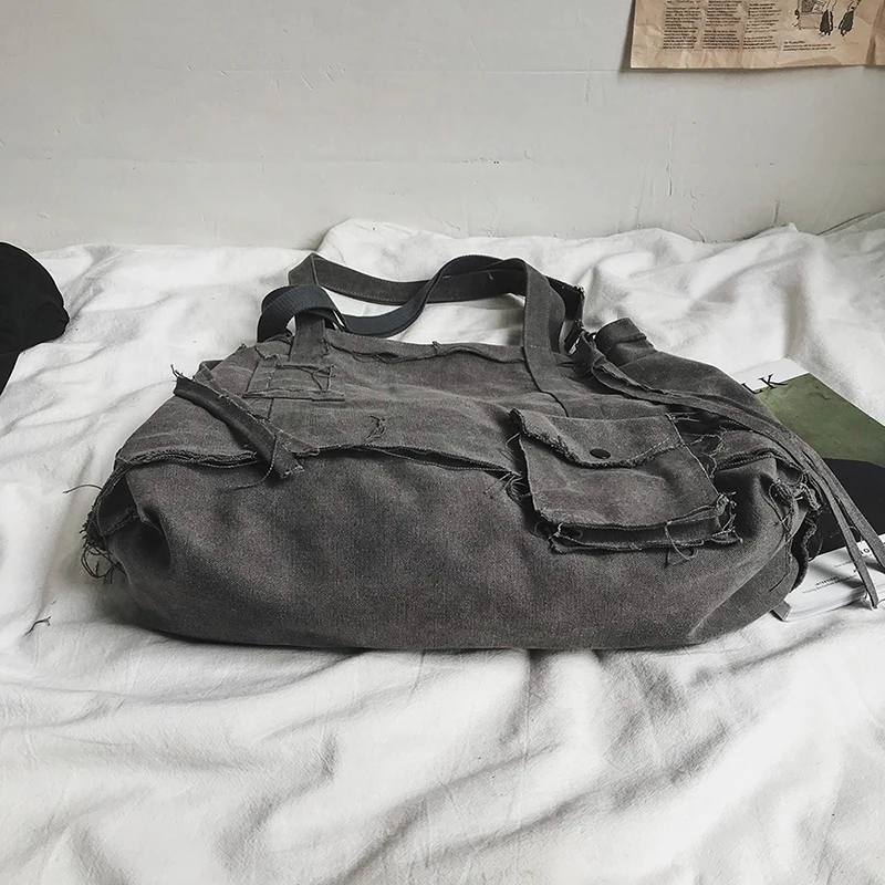 2023 New Women Bag Korean Version Crossbody Bag For Female Harajuku Portable Canvas Handbag Eco Grocery Totes Bolsas