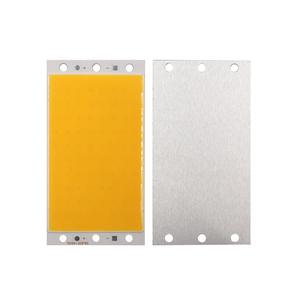 Dropshipping 94x50mm 12V 20W RA 90 CRI LED Light Panel COB Lamp Board for Desklamp Work Lights DIY White Color LED Matrix