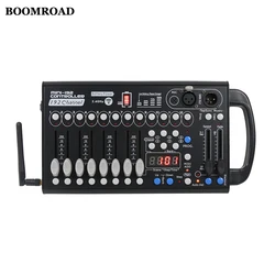 Controlador inalámbrico 2,4 de 192G, equipo de DJ alimentado por batería, consola DMX 512 para Par LED, focos de cabeza móvil, luz musical