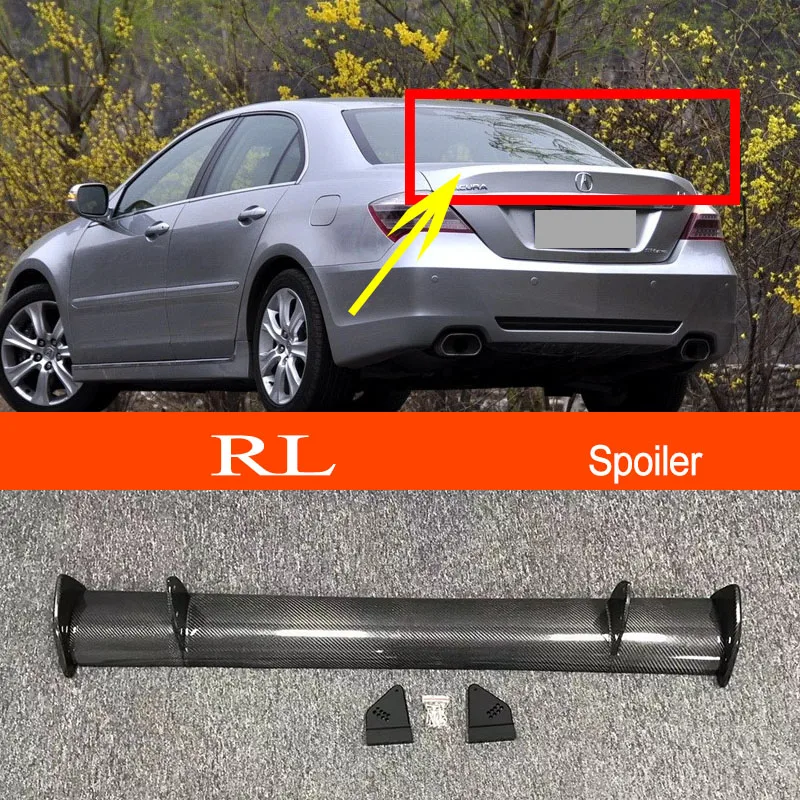 

RL Real Carbon Fiber / FRP GT-style Car-styling Sporty Rear Trunk Wing Spoiler for Acura RL Sedan