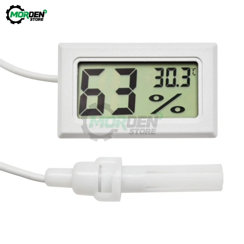 Mini LCD Digital Temperature Humidity Sensor Meter 1.5m Thermometer Hygrometer Temperature Controller Soil Moisture Detector