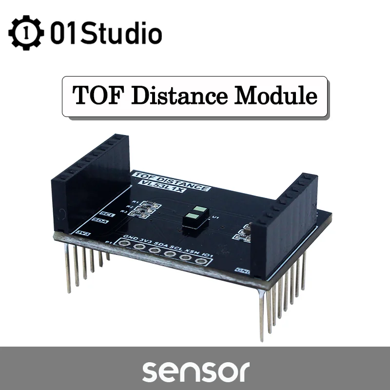 01Studio TOF Distance Sensor Module VL53L1X Laser Ranging Flight Time Sensor Compatible with