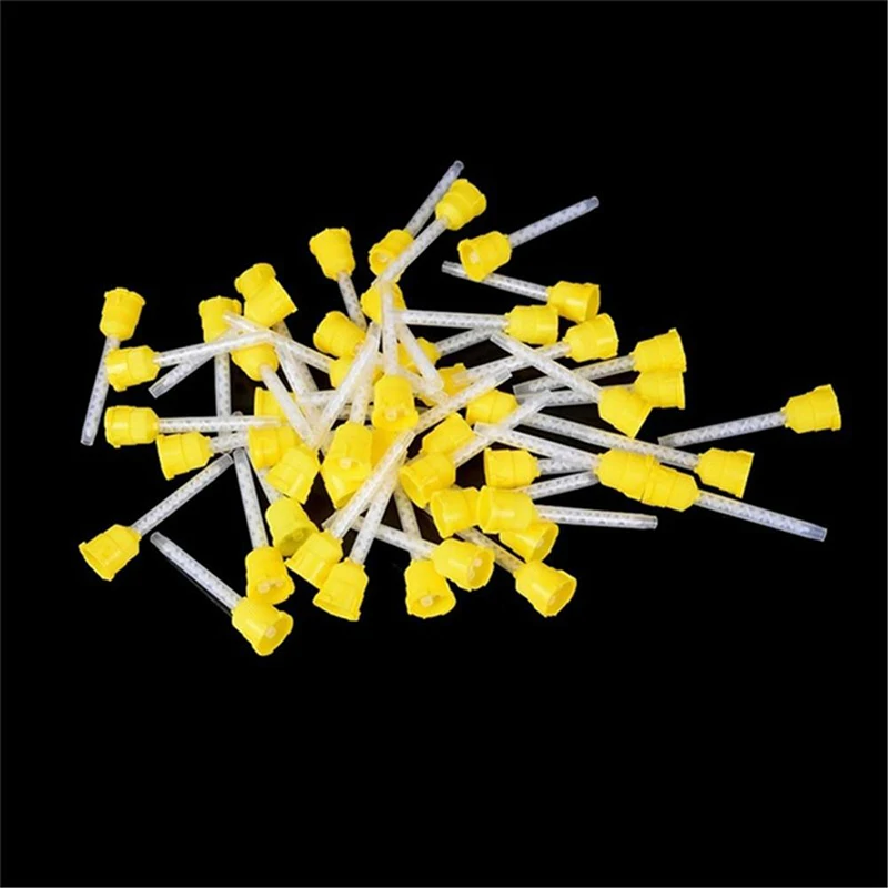 50 Teile/beutel Zahnmedizin Einweg Silikon Gummi Mischkopf 1:1 Für Abdruck Mischen Abgabe Pistole Dental Materialien – Detail 4