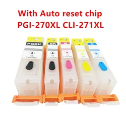 PGI-270 CLI-271 pgi270 cli271 Refillable Ink Cartridge for Canon PIXMA MG5720 MG5721 MG5722 MG6820 MG6821 MG6822 TS6020 TS5020