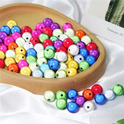 1/Pack 3d Miracle Shining Dream Acrylic Round Spacer Beads Pendant 4/ 5 /6 /8 /10/ 12MM , Select Size For Jewelry Making