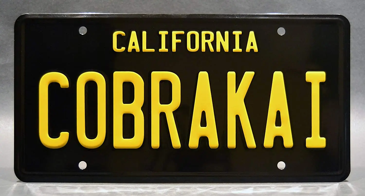 Cobra Kai + LARUSSO Auto Group | Metal Stamped License Plates