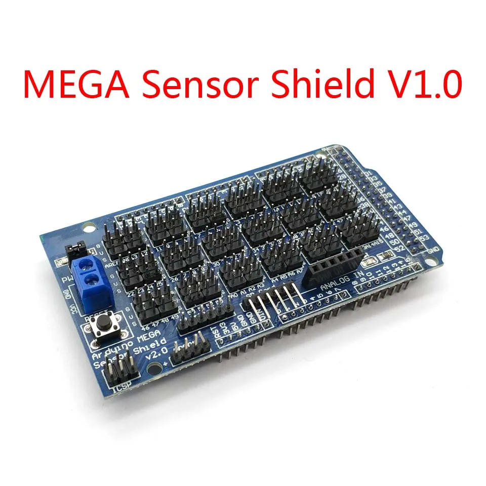 

Датчик Щит MEGA V1.0 V2.0 MEGA 2560 с поддержкой IIC, Bluetooth, SD, детали робота mega2560