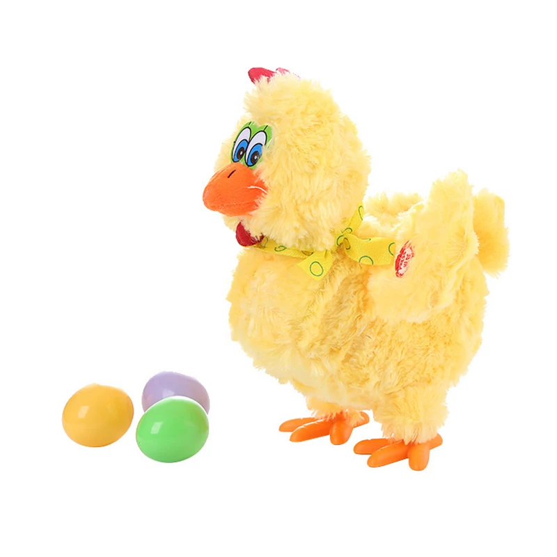 Muñeco de peluche eléctrico para niños, 1 unidad, gran oferta, interesante, cantar y bailar, gallinas ponedoras