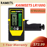 KAIWEETS LR100G Laser Detector, Double-sided Receiver, Working Range Up to 196ft, Adjustable Beeper, Rod Clamp