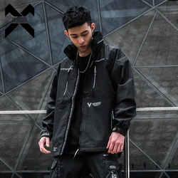 11 BYBB'S DARK 2023 Tactical Jackets Windbreaker Mens Black Cargo Jacket Techwear Hip Hop Streetwear Hooded Coats