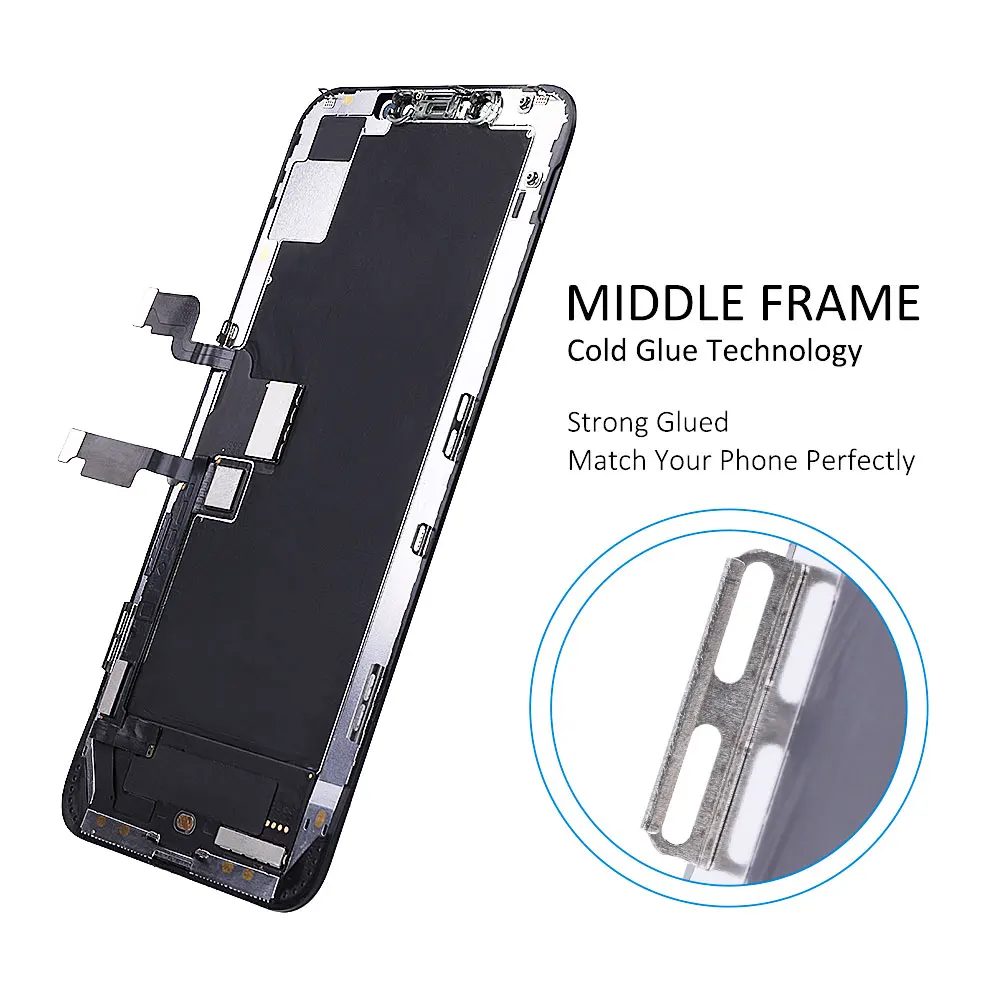 OLED For iphone X XR XS 11pro 11proma Display Screen Replacemeent With 3D Touch Digitizer Assembly 3D Touch XS Max LCD Replaceme