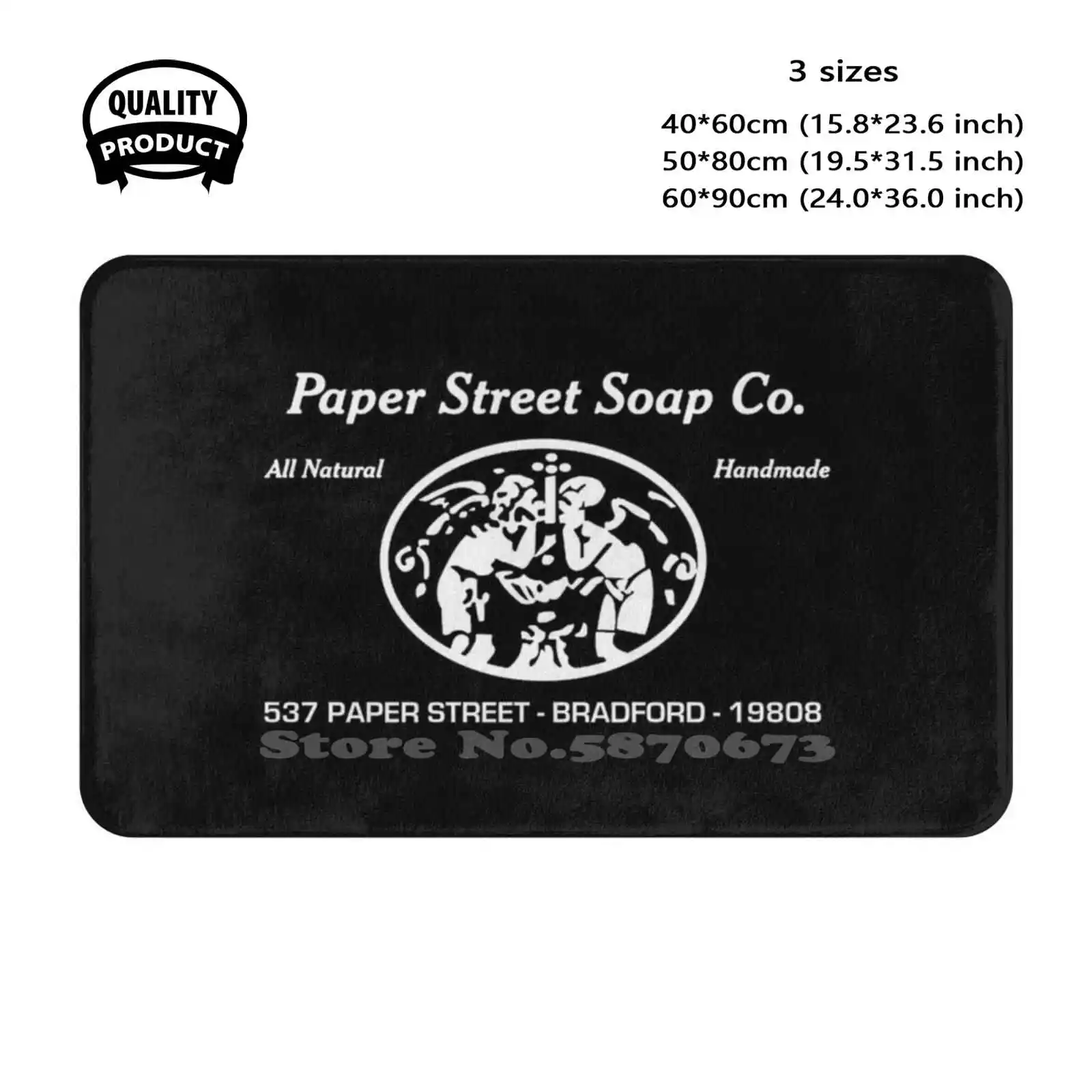 Paper Street Soap Co Soft Cushion Home Carpet Door Mat Car Rug Fight Club Film Films Movie Movies Book Books Rules Art Brad