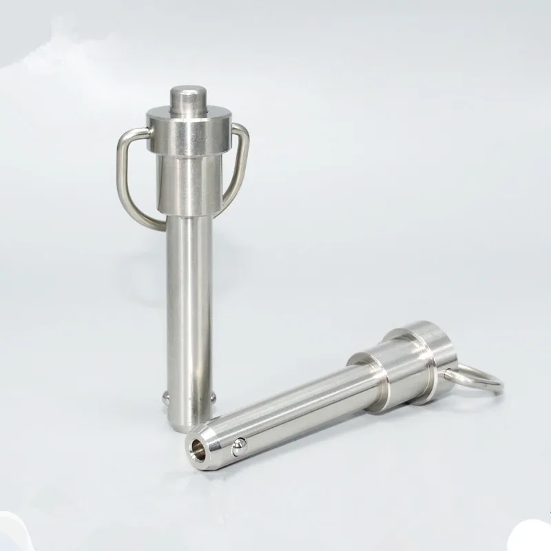 1 piece Stainless Steel Button Type Ring Handle Quick Release Pin Ball Lock Pin Pull Ring Handle Quick Lock Pin Diameter 5-25mm