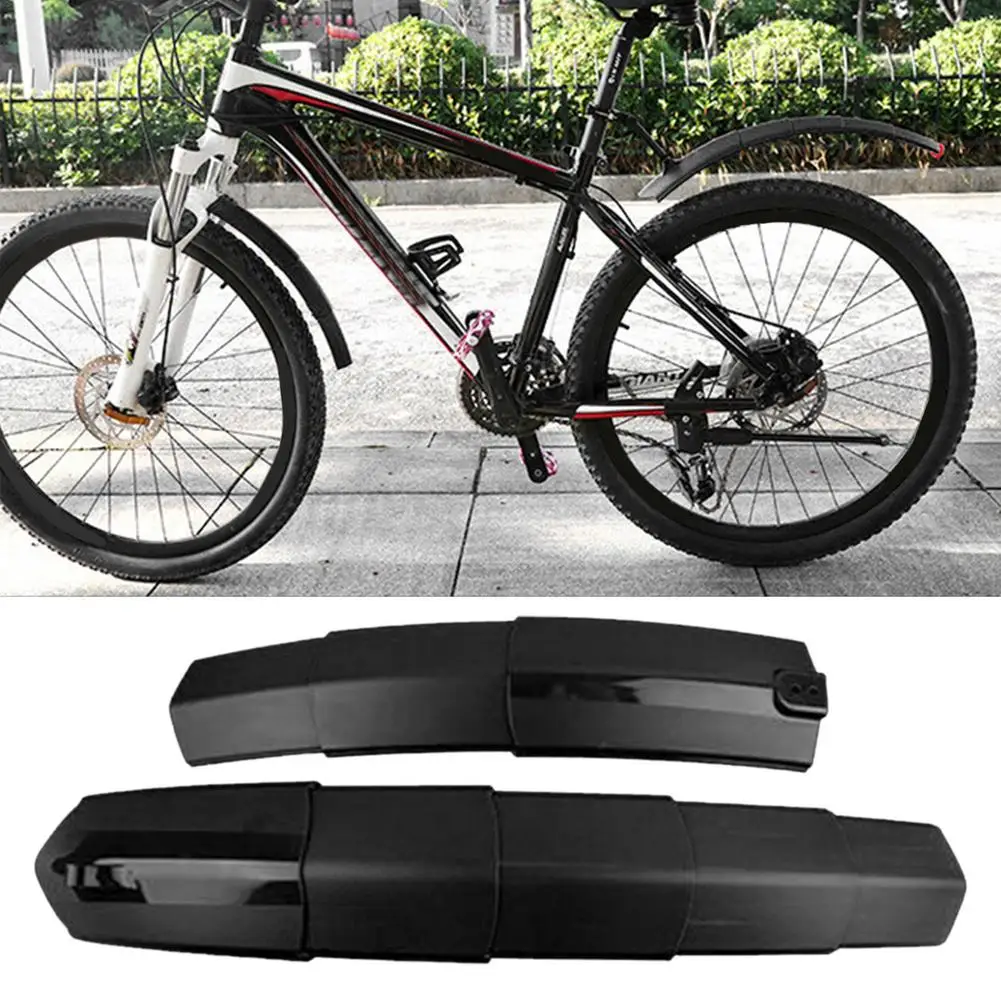 

2Pcs Telescopic Bicycle Fenders With Taillight Mountain Road Bike Mudguard Front Rear MTB Mud Guard Wings For Bike Accessories