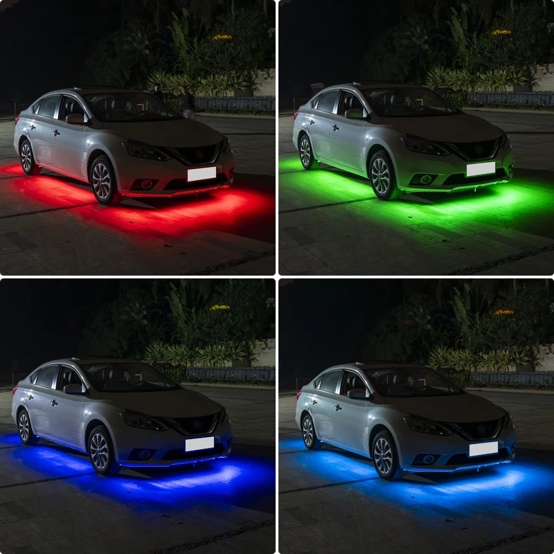 Car Underbody Streamer oświetlenie otoczenia Strip Backlight Flexible Rgb Styling Atmosphere fluorescent 12v New