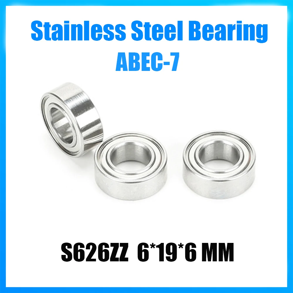 S626ZZ 베어링 6*19*6mm 5Pcs ABEC-7 440C 롤러 스테인레스 스틸 S626Z S626 Z ZZ R-1960ZZ 볼 베어링