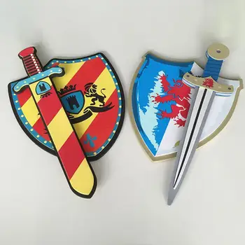 Espada pirata Eva, juego de escudo de juguete para niños, Cosplay al aire libre, espectáculo de películas de Anime, armas de juguete de Arma suave de espuma, regalos de simulación de juego para niños