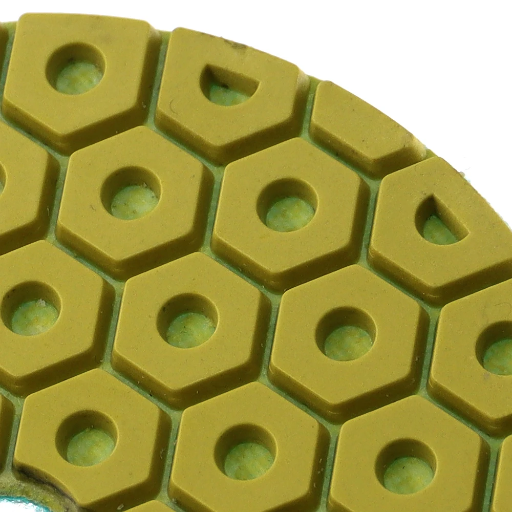 Imagem -05 - Super Polegada Almofadas de Polimento de Diamantes 100 mm Flexível Almofada de Polimento Molhado para Piso de Concreto de Mármore Granito Disco de Moagem Pcs