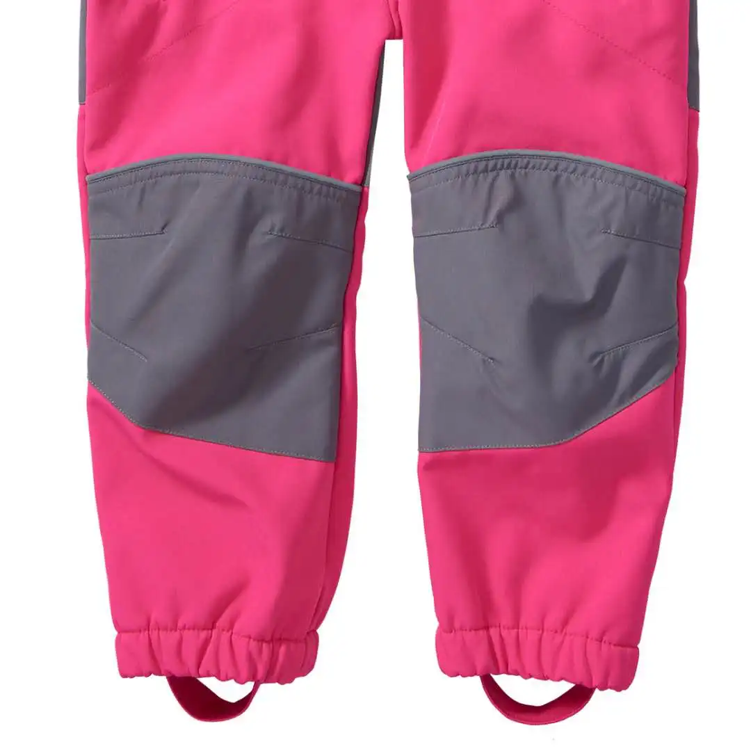 children/kids/girls waterproof/windproof softshell jumpsuit,  playsuit in rose color, size 98 to 116