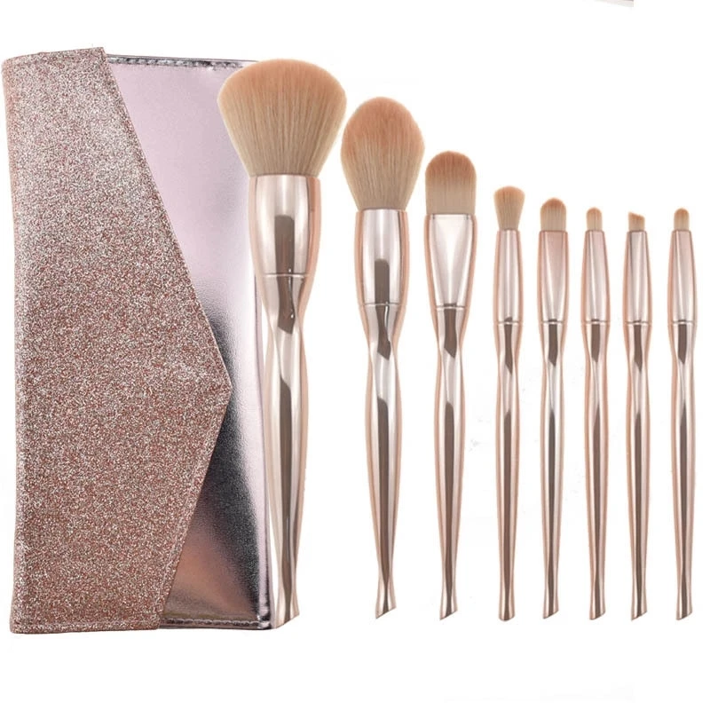 HOT Professional Makeup Brushes set with case PU Wholesale MakeUp Brushes Foundation custom Makeup Brush kit in private label