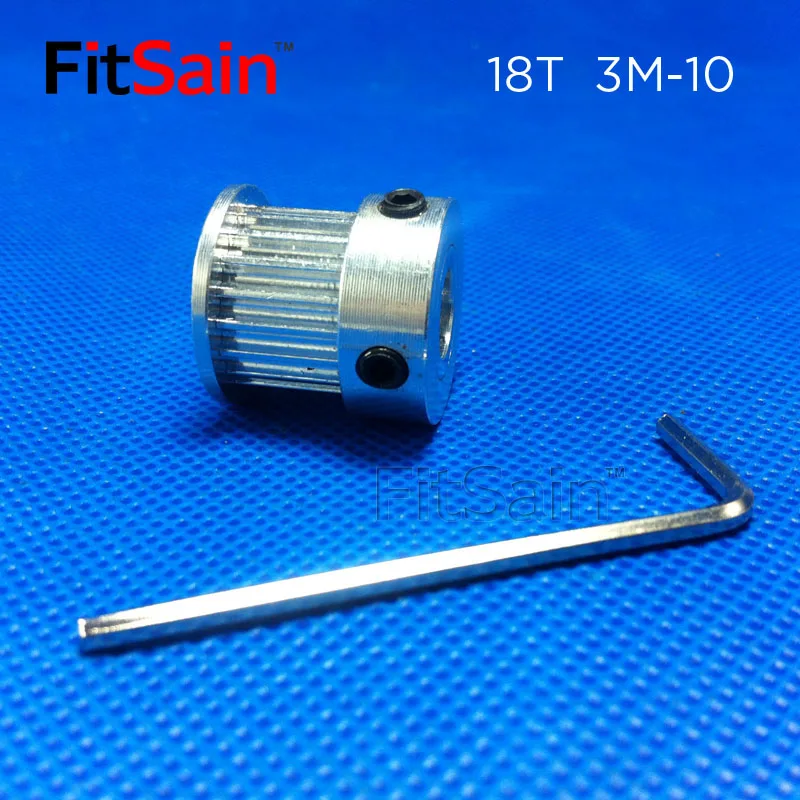 FitSain-3M 18T:72T 1:4 pulley synchronous wheel deceleration timing belt bandwidth 10 holes 8/10/12mm
