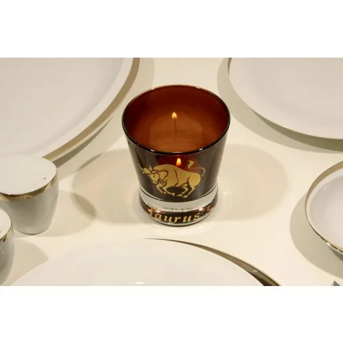 Arte Home Bull Brown Horoscope Candle holder