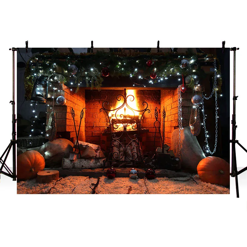 Mehofond عيد ميلاد سعيد الديكور خلفية الموقد النار سنوفيلد التصوير خلفية الدعائم فوتوزون صور خلفية