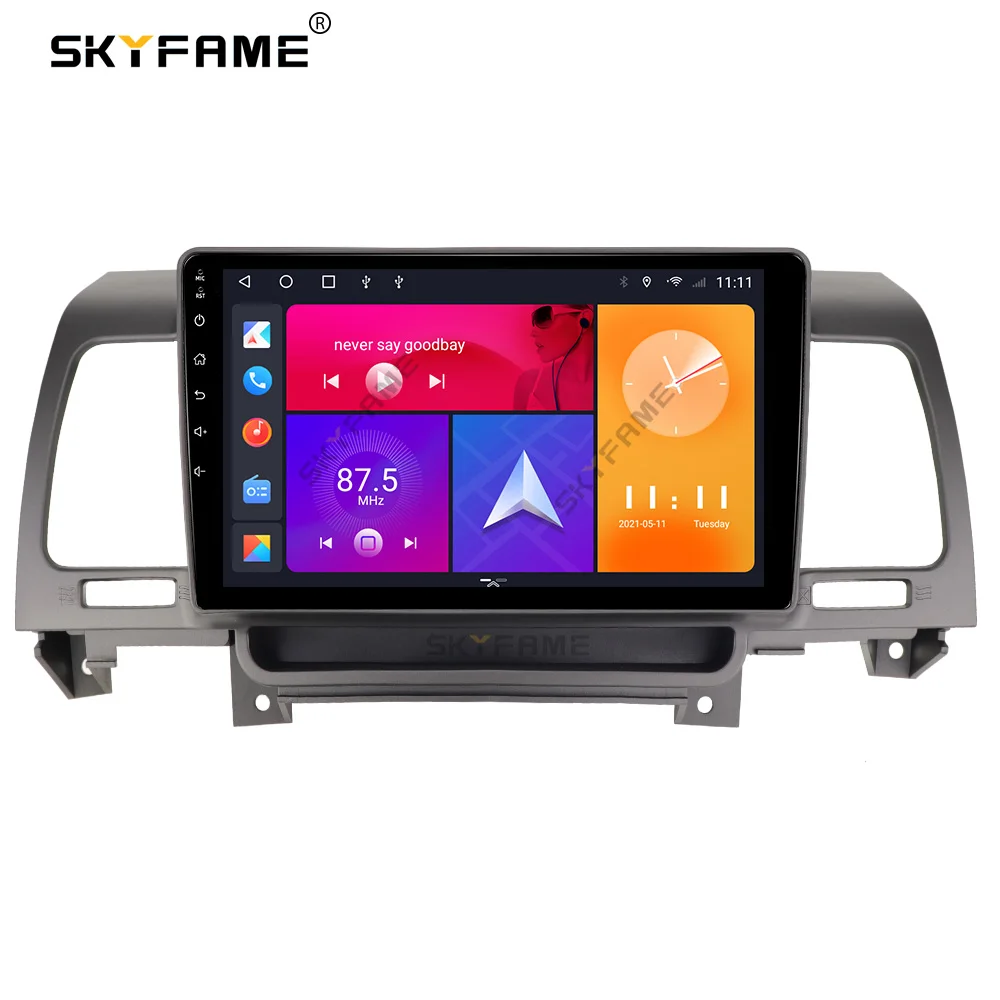 محول كابل لفافة إطار سيارة SKYFAME ، مجموعة لوحة تركيب لوحة راديو أندرويد لكيا أوبتيما