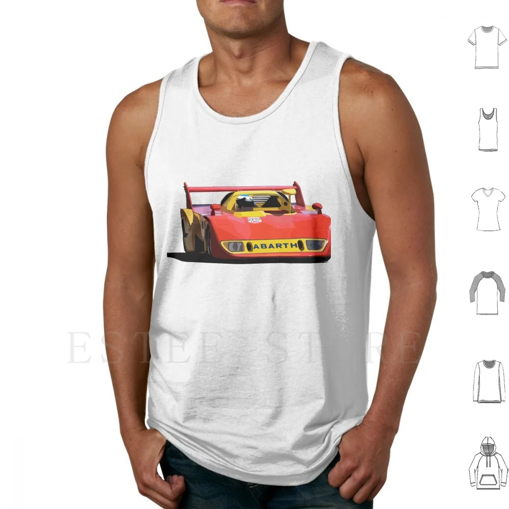 Abarth Se027 2000 1974 Camisetas sin mangas Chaleco Racing Retro Racing Abarth 2000 Vintage Racer Motorsport Race Car