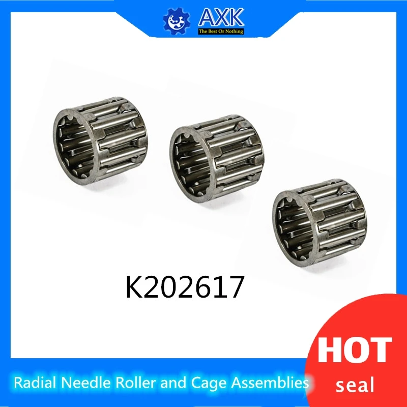 

K202617 Bearing size 20*26*17 mm ( 2 Pcs ) Radial Needle Roller and Cage Assemblies K202617 39243/20 Bearings K20x26x17