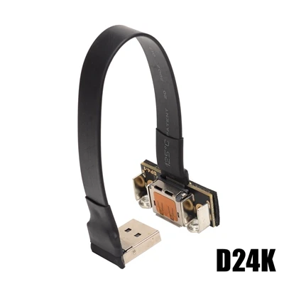 Gold DisplayPort DP Male Stores, droit, haut et bas, câble d'extension de montage sur panneau, résistant à 90 degrés vers prise femelle, 5-3m, personnalisé