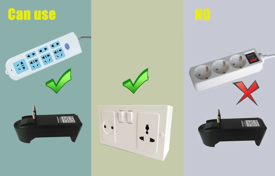 18650 Lithium Battery Charger For 3.7V 18650 16340 14500 Li-ion Rechargeable Battery Multifunction Portable Charger EU/US Plug